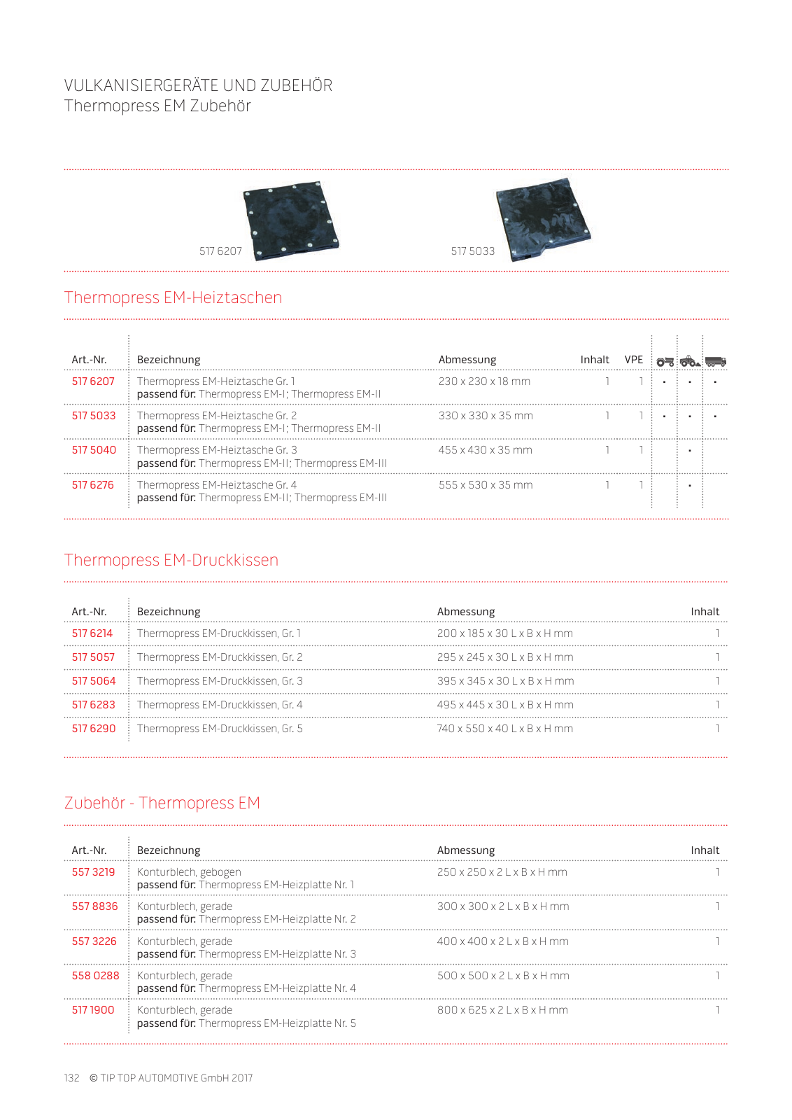 Vorschau TIP TOP Automotive GmbH - Hauptkatalog 2017 Seite 132